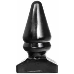 All Black - Großer konischer Analplug 1 St schwarz