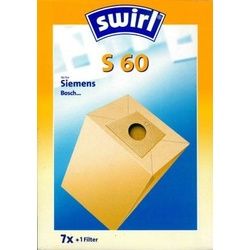 Swirl Staubsaugerbeutel S60 Classic aus Spezialpapier für Siemens und Bosch Staubsauger