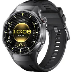 HUAWEI Watch GT6 Pro Smartwatch Fluorelastomerarmband, 140-210 mm, Schwarz