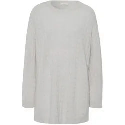 Le pull long 100% cachemire include gris