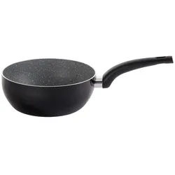 Homeware Profession. Wokpfanne , Grau, Schwarz, Weiß , Metall, Kunststoff , 1,35 l , konisch , Lfgb , antihaftbeschichtet , Kochgeschirr, Pfannen, Woks