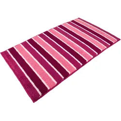 Badematte VOSSEN "»Fancy«", lila (cranberry), H:16mm, Polyacryl, Badematten, Badematte