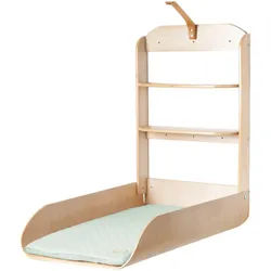 Roba Wandwickelregal roba Style Frosty green , Naturfarben , Holzwerkstoff , 49x85x76.5 cm , Babymöbel & Kindermöbel, Babyzimmer, Wickelkommoden & Zubehör, Wickelkommoden