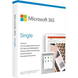 Microsoft 365 Single 1 Benutzer bis 5 Geräte