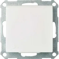Elso 265034 Schutzkontakt-Steckdose mit Klappdeckel, 16 A, 250 V, Steckklemme, Joy/Joy IP44, reinweiß glänzend