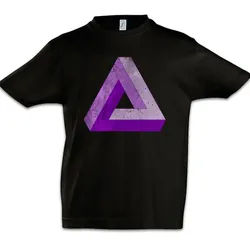 Urban Backwoods Print-Shirt Penrose Logo Sign V Kinder T-Shirt Big Geek Triangle Bang Freak TBBT (1-tlg) Theory Parkett Treppe Nerd schwarz 110/116