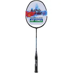 Yonex Badmintonschläger Nanoflare DS (grifflastig, mittel) schwarz/blau - besaitet