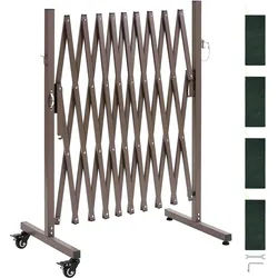 VEVOR Scherengitter Ausziehbar Absperrgitter mit Feststellbaren Rollen Scherensperre Max. 3,07 m Verstellbar, Outdoor Mobiles Schutzgitter für Warnwirkung Metallbarrikade für Außenbereich & Industrie
