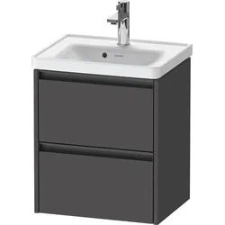 Duravit Ketho.2 Waschtischunterbau wandhängend Graphit Matt 484x375x549 mm - K25280049490000 K25280049490000