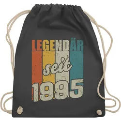 Shirtracer Turnbeutel Legendär seit 1995, 30. Geburtstag grau
