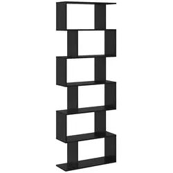vidaXL Bücherregal Bücherregal Schwarz Eichen-Optik 70 x 24 x 193,5 cm, 1-tlg. schwarz