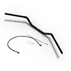 HIGHSIDER pro Lenkerkit Flat Track L14, Ø25,4 mm mit Bremsleitung, H-D Nightster, 22-, schwarz