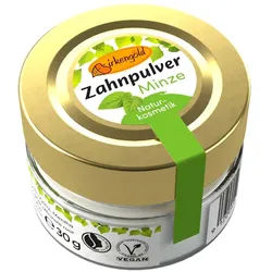 Zahnpulver - Minze Glas 30g