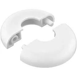 Designrosette MAILAND 2-teilig - für Rohre 16 mm - Farbe weiß