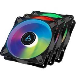 ARCTIC Gehäuselüfter P12 PWM PST A-RGB 0dB schwarz 3er-Pack, 120 mm, 4-pin