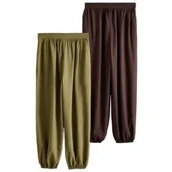 Next Haremshose Hose mit Ballonschnitt, 2er-Pack, Kurzgröße (2-tlg) braun 18 (GB: 8 Petite)