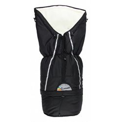 Clamaro Fußsack (Thermo Fußsack), Wetterfester Oberstoff: Atmungsaktiv, wasser- und windabweisend schwarz