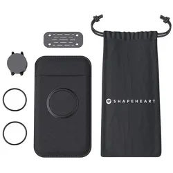 Shapeheart Motorrad Bundle Magnetische Lenker Smartphone Halterung, schwarz, Größe M für Männer
