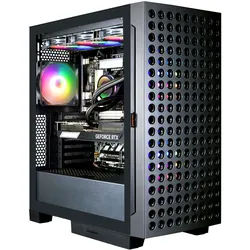 COUGAR Gaming-PC "AIRFACE ECO BK 7858 AMD Ryzen 9 9950X3D 32GB DDR5 1TB SSD RTX 5080", schwarz, Microsoft Windows 11 Home (64 Bit), 32 GB RAM 1.000 GB SSD, Desktop-PCs, Windows 11, DDR5 RAM, Wasserkühlung, Gaming-PC