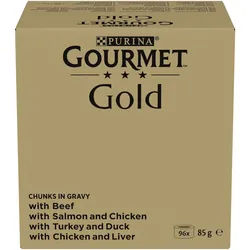 Purina Gourmet Gold Stückchen in Sauce 96x85g