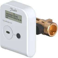 Danfoss Wärme-/Kältezähler SonoMeter 40 QP2,5 DN20 RL PN25 230V OMS Pu IP65 kWh