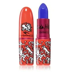 MAC Lippenstift Viva Glam X Keith Haring Long Lasting Lipstick Canal Blue 3 Gr blau