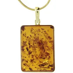 OSTSEE-SCHMUCK Kette mit Anhänger Ostsee-Schmuck Kette mit Anhänger Classic 27x19 (2-tlg) goldfarben 45 cm
