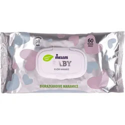 Melem Baby Feuchttücher ‚Äì 100 % biologisch abbaubar 60 Stck Tücher Pc