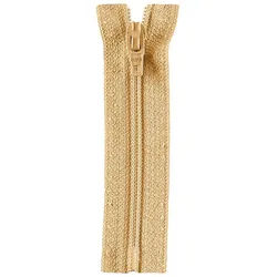 Stofferia Stoff Reißverschluss Opti Fulda 18 cm Senfgelb, Meterware gelb