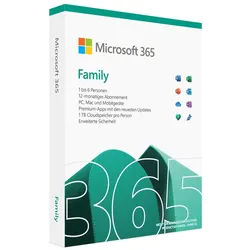 Microsoft Office 365 Family | Sofortdownload + Produktschlüssel | 5 Geräte - ...