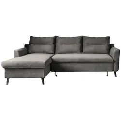 Eckschlafsofa in Dunkelgrau ́STYLISH STAN DUNKELGRAU ́
