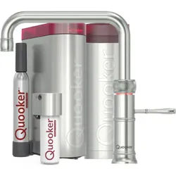 Quooker Classic Fusion Square Set mit PRO3 Reservoir & CUBE Voll-Edelstahl **inkl. CUBE Filter Starter Paket** CFNSSST PRO3 CUBE2 *Inkl. 7 JAHRE GARANTIE*