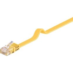 Goobay CAT 6 Flach-Patchkabel, U/UTP, Gelb