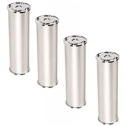 SO-TECH® Möbelfuß RADO Ø 50 mm Höhe 50 - 400 mm Aluminiumoptik chrom, (4-St) silberfarben 40 cm