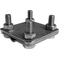 Erdungsverbinder Universalverbinder 4-Schraubig Blitzschutzgriff Uni-Erdungsklemme Edelstahl M8 8381