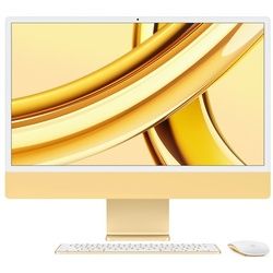 Apple iMac 24" (2023) Gelb M3 Chip mit 8-Core CPU, 10-Core GPU und 16-Core Neutral Engine 24" 256 GB Magic Keyboard mit Touch ID - Deutsch macOS 8 GB Gigabit Ethernet Magic Maus