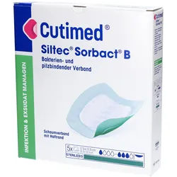 Cutimed Siltec Sorbact 17,5 x 17,5 cm