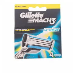 Gillette Rasierklingen Mach3 Mens Razor Blade Refills 4er Pack