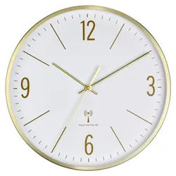 TFA Dostmann Wanduhr TFA Dostmann 60.3534.53 Funk Wanduhr 30 mm x 4.5 mm x 30 mm Gold
