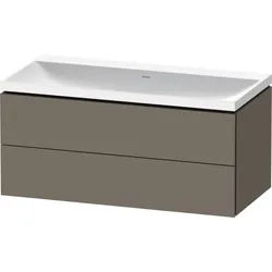 Duravit L-Cube c-shaped Set wandhängend Flanell Grau Seidenmatt 1000x480x480 mm - LC6952N90900000 LC6952N90900000