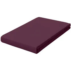 Schlafgut Spannleintuch , Lila , Textil , 130x200 cm , Grüner Punkt, Textiles Vertrauen - Oeko-Tex®, Hohenstein, Oeko-Tex® Standard 100, Oeko-Tex® Made IN Green , Rundumgummi, bügelleicht, weich und anschmiegsam, formstabil und langlebig, spielend leicht zu überziehen, allerhöchster Komfort , Heimtextilien, Bettwäsche & Leintücher, Leintücher, Spannleintücher