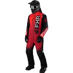 FXR Helium Insulated 2023 1-Teiler Snowmobil Kombi, schwarz-weiss-rot, Größe L für Männer