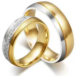 Order & Smile Schmuck Fingerring Eheringe günstig: Trauringe / Ring aus Edelstahl silber gold 57