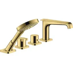 hansgrohe Fertigset Axor Citterio E 4-L-Fliese-Ar, m Thermostat, pol. gol opt