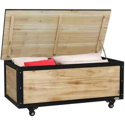 Outsunny Gartenbox, Tannenholz, Naturholz , Holz , 50x43x100 cm , Ordnen & Aufbewahren, Dekoboxen & Aufbewahrungsboxen