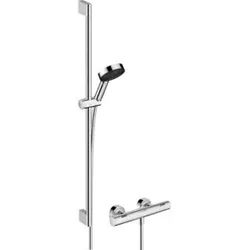 hansgrohe Brause-Set Pulsify Select S 959mm Brausestange + Handbrause, 3jet, chrom