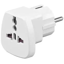 Alcasa 1500-RA1 Netzstecker-Adapter Weiß