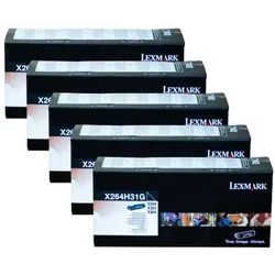 Lexmark X264dn Corp Toner Black 9K 5 Pack