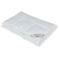 Xxxl Federdecke Lara, warm , Weiß , Textil , Füllung: Federn , 135x200 cm , Made in Germany, Oeko-Tex® Standard 100, Responsible Down Standard (Rds), Downpass, Downafresh® , für Hausstauballergiker geeignet, temperaturausgleichend, feuchtigkeitsregulierend, weich und anschmiegsam, reines Naturprodukt, atmungsaktiv, sehr leicht , Heimtextilien, Kopfpolster & Bettdecken, Bettdecken