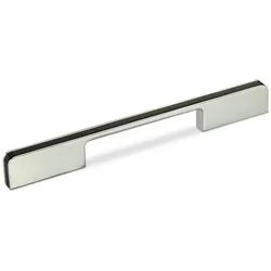 SO-TECH® Möbelgriff Bügelgriff LINA BA 160/192/224 mm, Chrom / schwarz schwarz